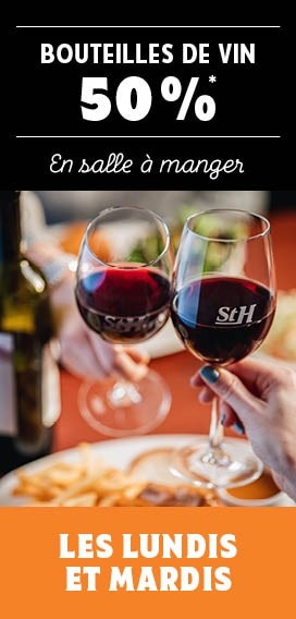 Promo Vin à 50 %